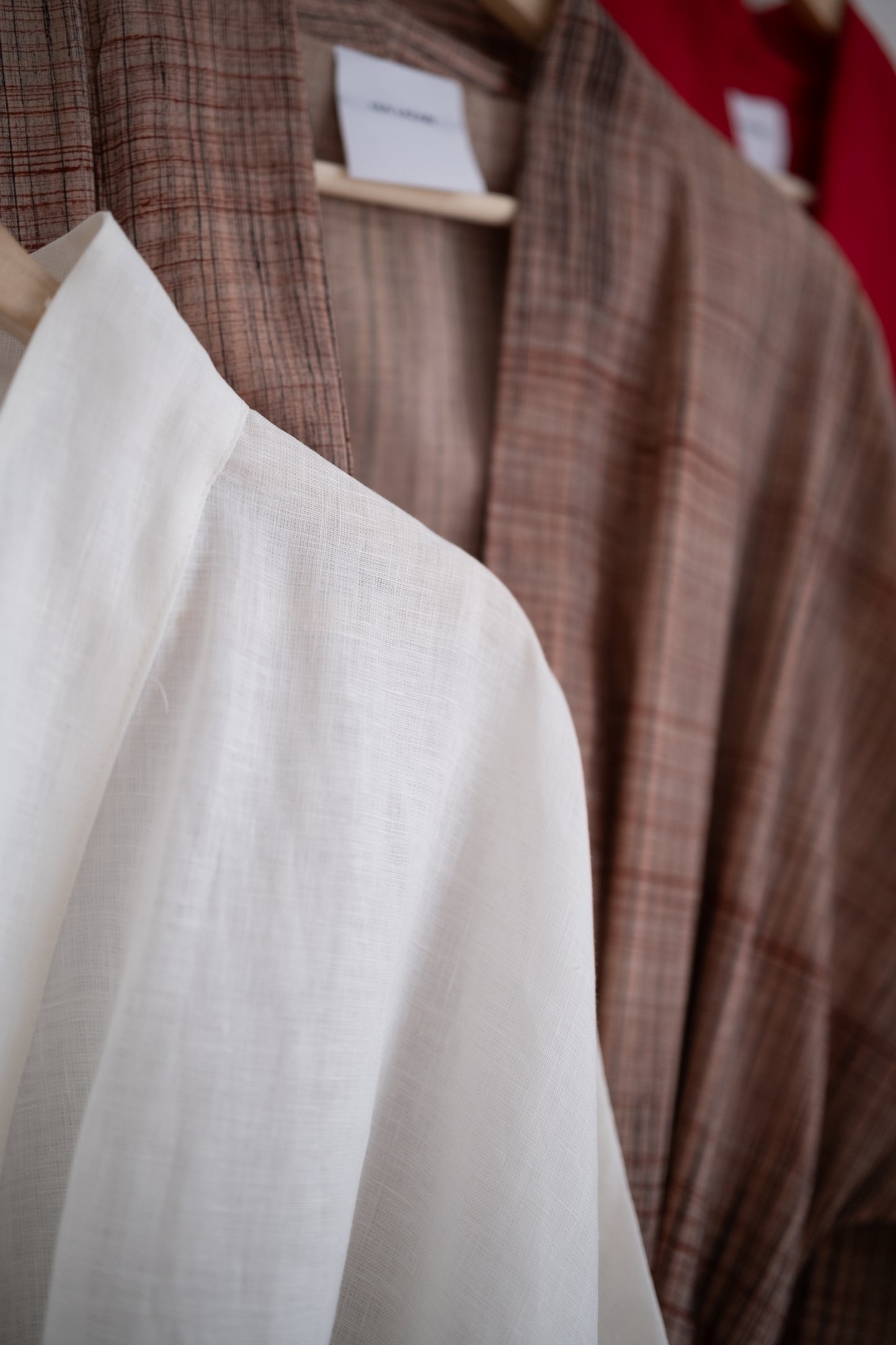 KIMONO ROBE eggshell white
